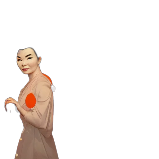 dress, staff, face, concept art transparent PNG cut-out