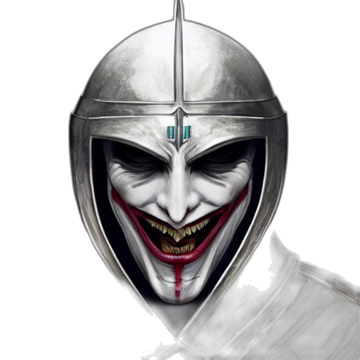 mask, face, sword, fantasy art transparent PNG cut-out
