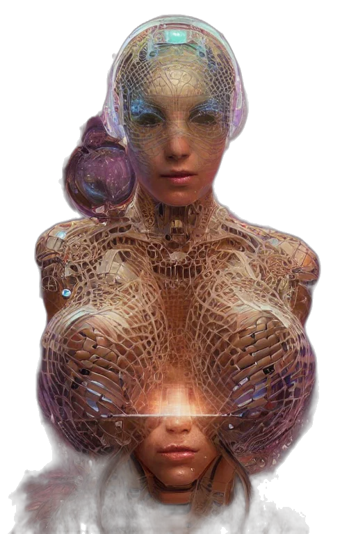 robot, dress, face, mask transparent PNG cut-out