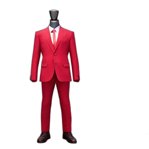 jacket, 3d render, concept art, red transparent PNG cut-out