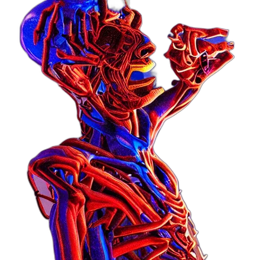 robot, jewelry, 3d render, concept art transparent PNG cut-out