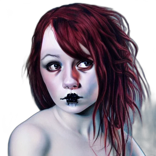 face, creature, mask, photorealistic transparent PNG cut-out