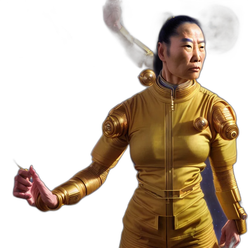 staff, robot, concept art, fantasy art transparent PNG cut-out