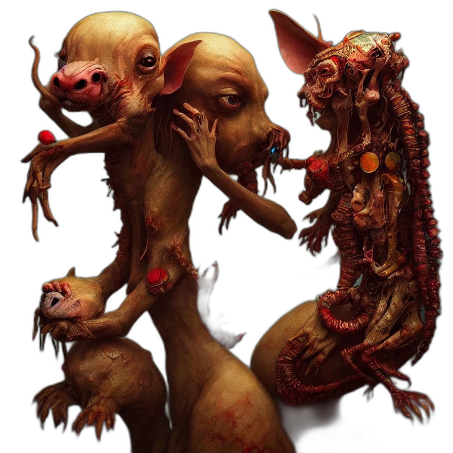 creature, staff, concept art, fantasy art transparent PNG cut-out