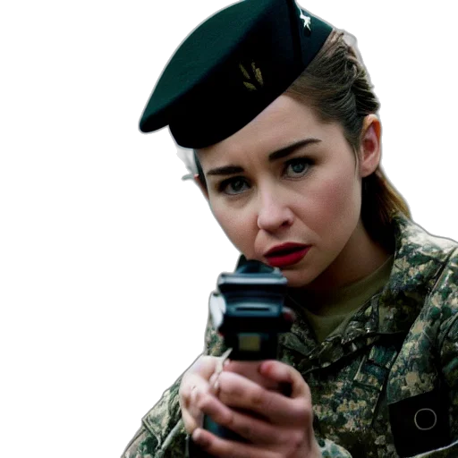 weapon, staff, face, photorealistic transparent PNG cut-out