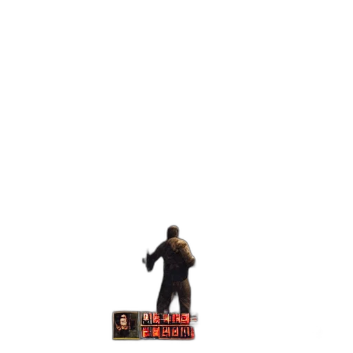 weapon, robot, staff, jacket transparent PNG cut-out