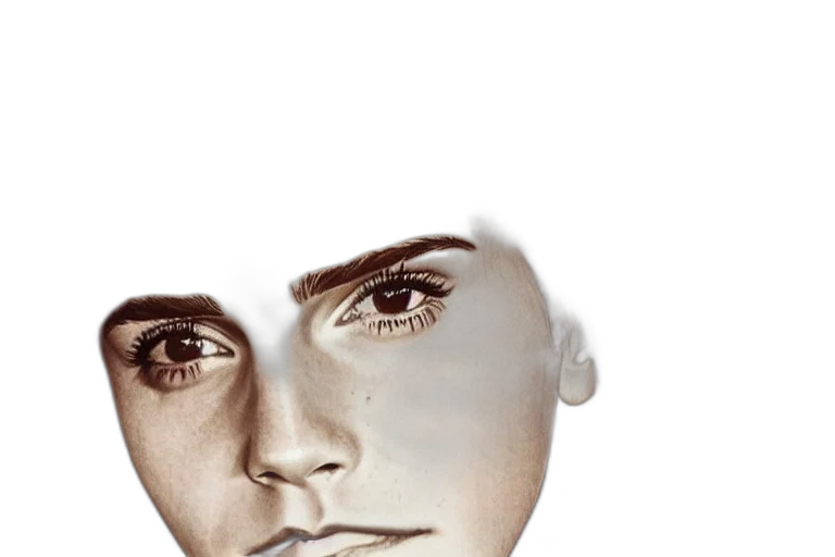 face, mask, hair, crown transparent PNG cut-out