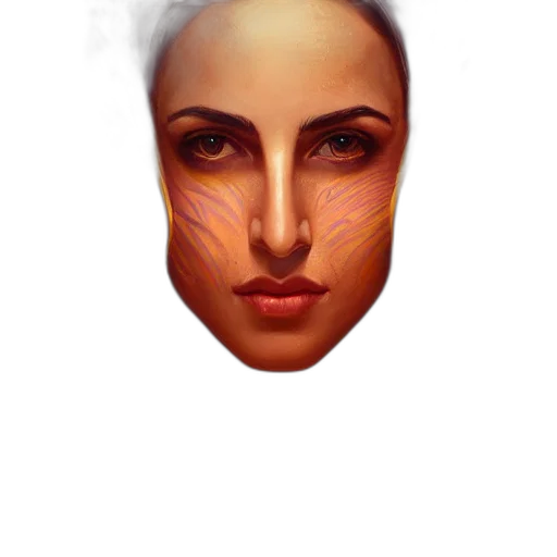 face, mask, crown, jewelry transparent PNG cut-out