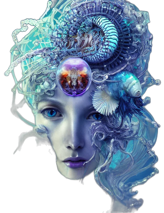 robot, face, mask, jewelry transparent PNG cut-out