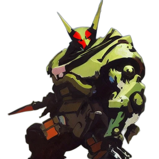 robot, weapon, creature, jacket transparent PNG cut-out