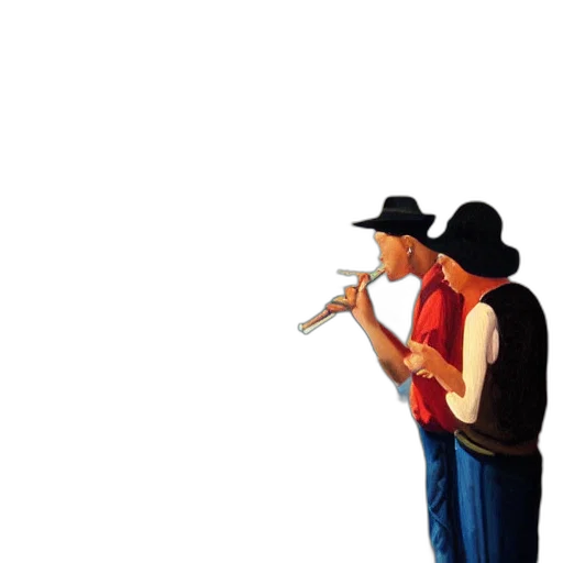 hat, weapon, staff, jacket transparent PNG cut-out