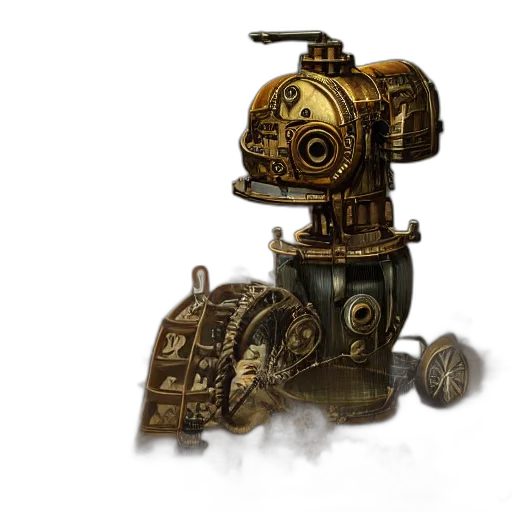 robot, weapon, staff, concept art transparent PNG cut-out