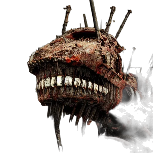 mask, creature, face, dragon transparent PNG cut-out
