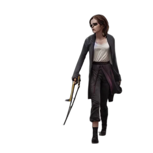 jacket, staff, weapon, concept art transparent PNG cut-out