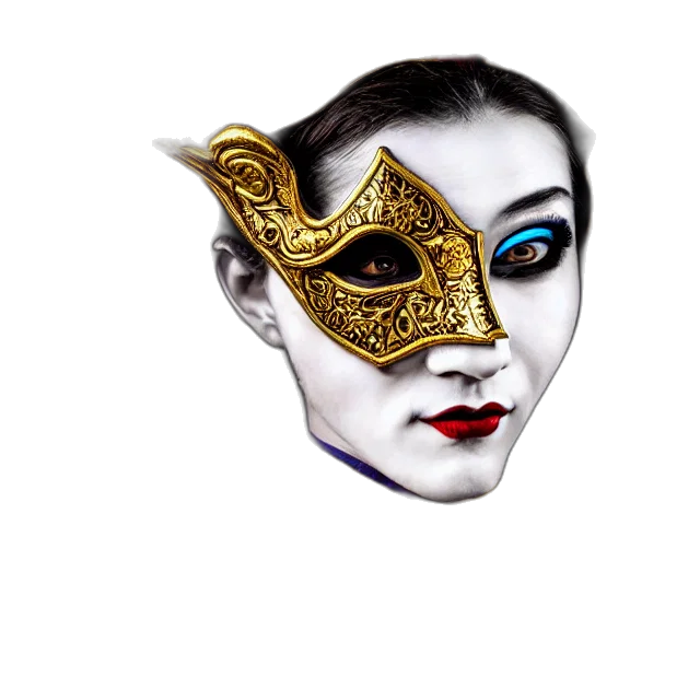 mask, crown, face, jewelry transparent PNG cut-out