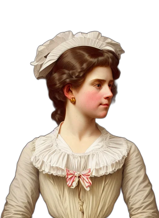 face, dress, staff, hat transparent PNG cut-out