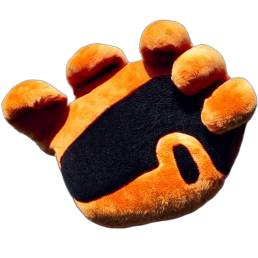 shoes, crown, 3d render, plush transparent PNG cut-out