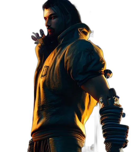jacket, weapon, sword, staff transparent PNG cut-out