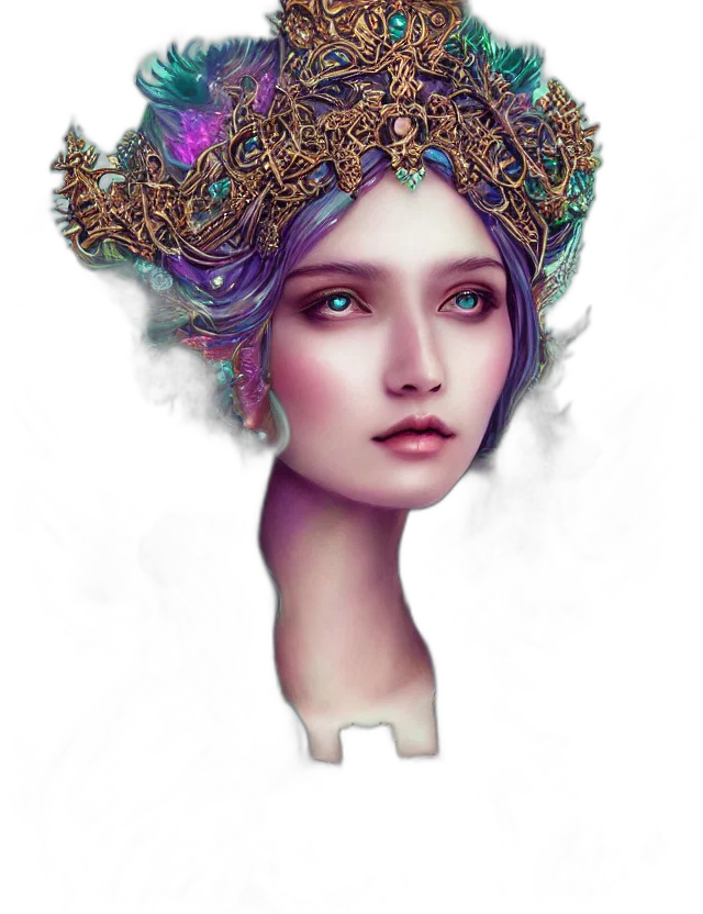 crown, jewelry, hat, face transparent PNG cut-out