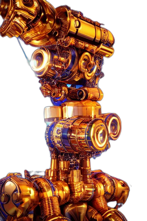robot, weapon, staff, jewelry transparent PNG cut-out