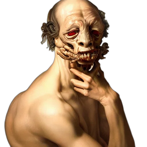 mask, face, creature, staff transparent PNG cut-out