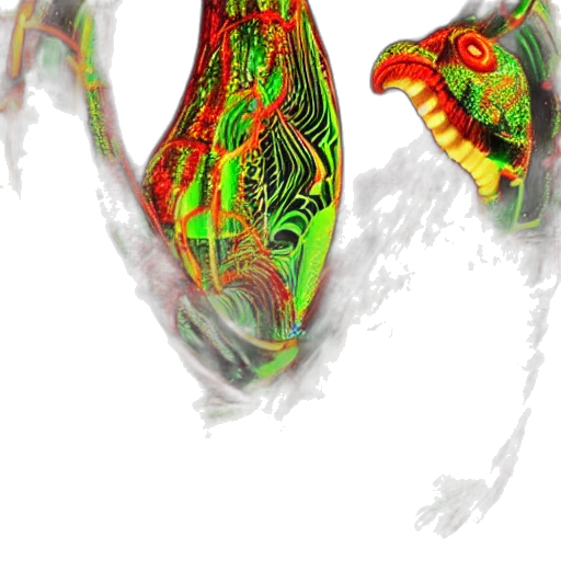 dragon, mask, jewelry, shoes transparent PNG cut-out