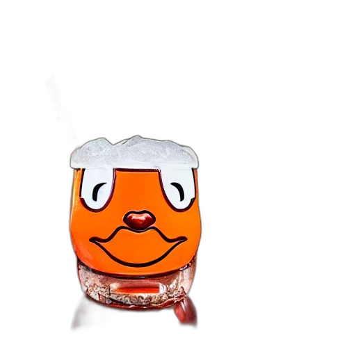 bottle, mask, face, 3d render transparent PNG cut-out