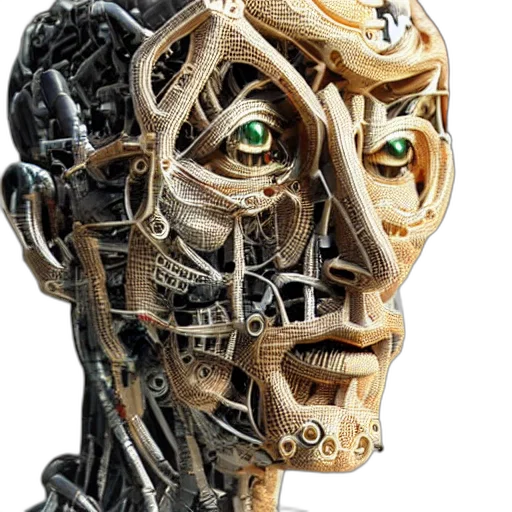 robot, face, mask, creature transparent PNG cut-out