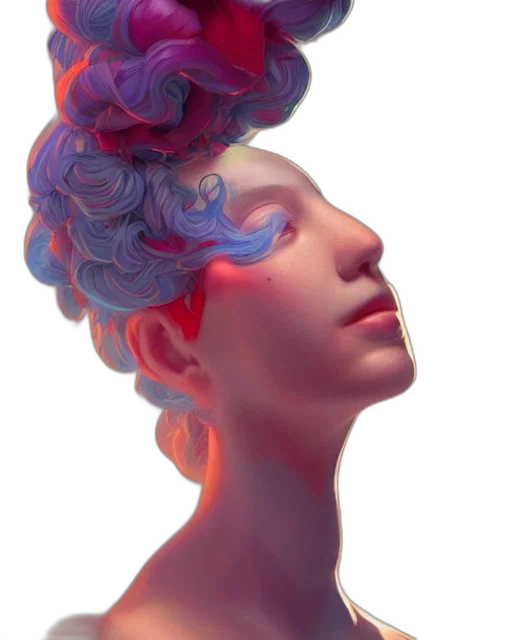 crown, face, hair, mask transparent PNG cut-out