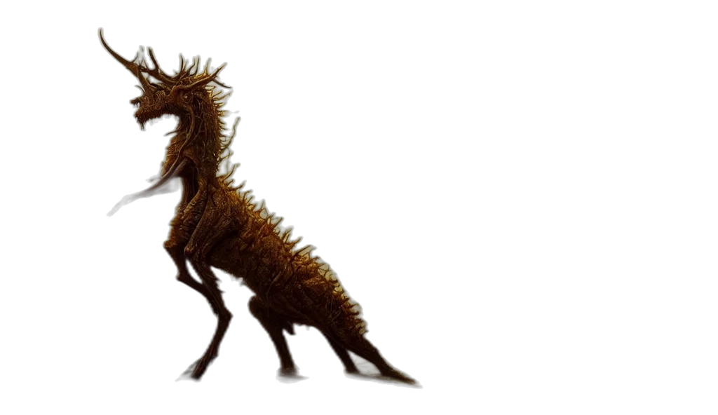 dragon, creature, animal, hair transparent PNG cut-out