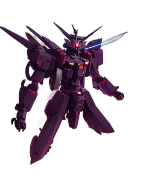 robot, weapon, concept art, 3d render transparent PNG cut-out