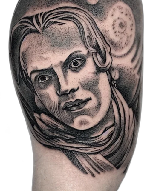 face, photorealistic, pencil sketch, comic book art transparent PNG cut-out