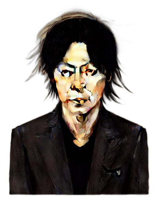 face, mask, jacket, photorealistic transparent PNG cut-out