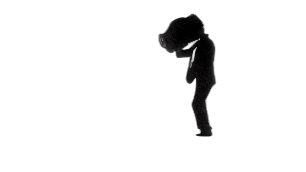 staff, hat, jacket, robot transparent PNG cut-out