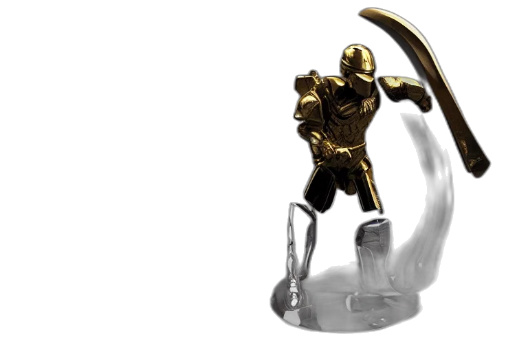sword, weapon, robot, 3d render transparent PNG cut-out