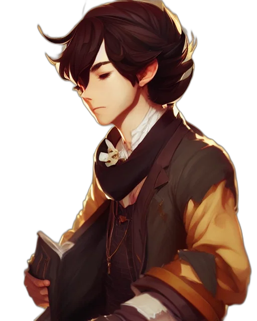 staff, jacket, face, crown transparent PNG cut-out
