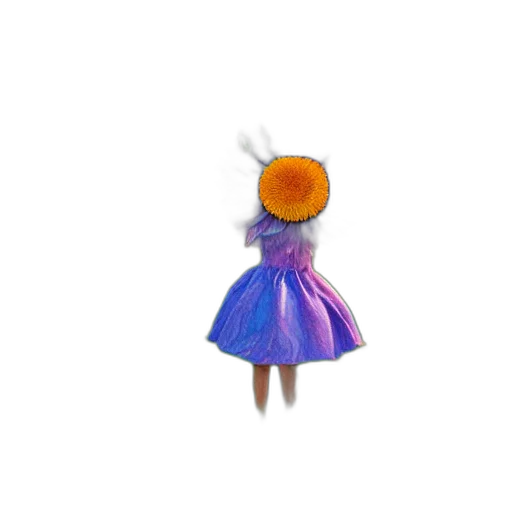 dress, robot, hat, hair transparent PNG cut-out