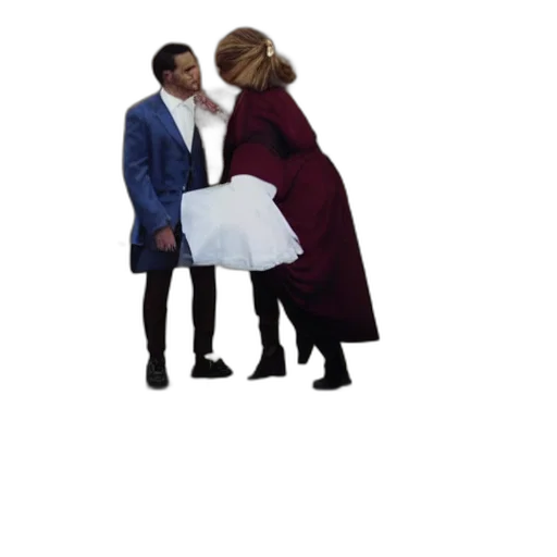 jacket, hat, dress, umbrella transparent PNG cut-out