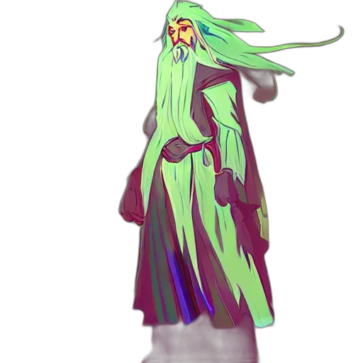 staff, mask, creature, hair transparent PNG cut-out