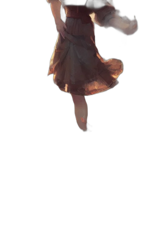dress, staff, hair, umbrella transparent PNG cut-out