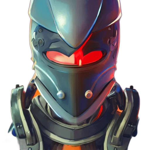 robot, mask, face, concept art transparent PNG cut-out