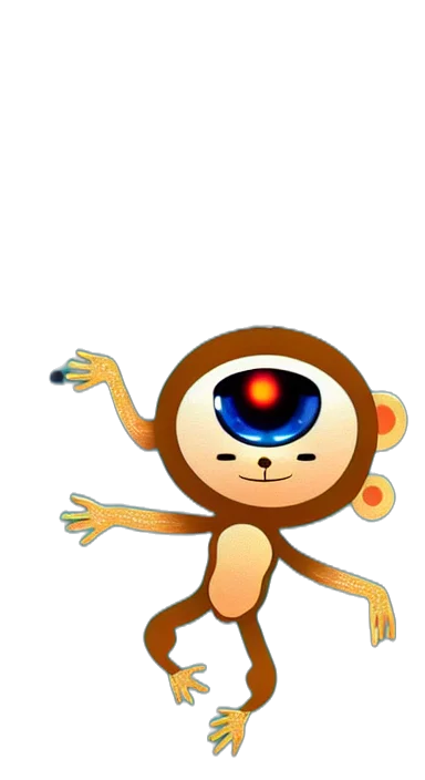 robot, creature, staff, animal transparent PNG cut-out