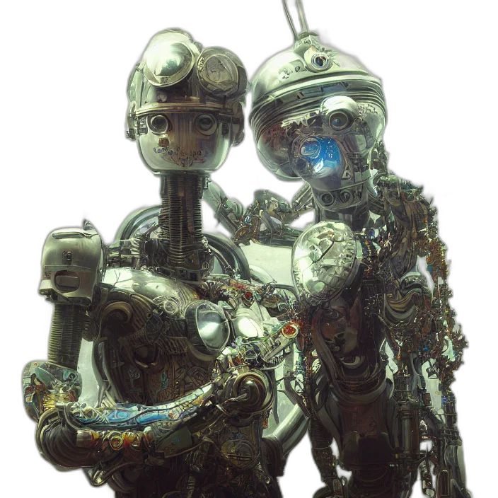 robot, jewelry, staff, weapon transparent PNG cut-out