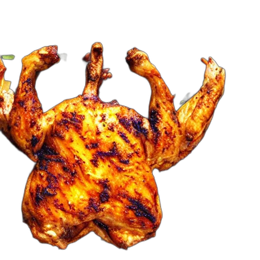 food, animal, 3d render, photorealistic transparent PNG cut-out
