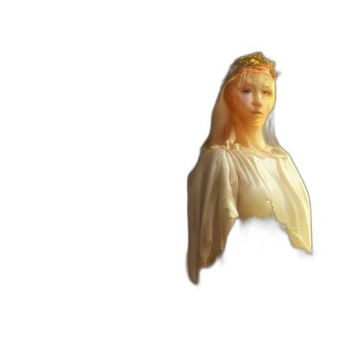 dress, staff, crown, face transparent PNG cut-out