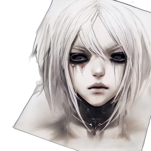 face, mask, creature, concept art transparent PNG cut-out