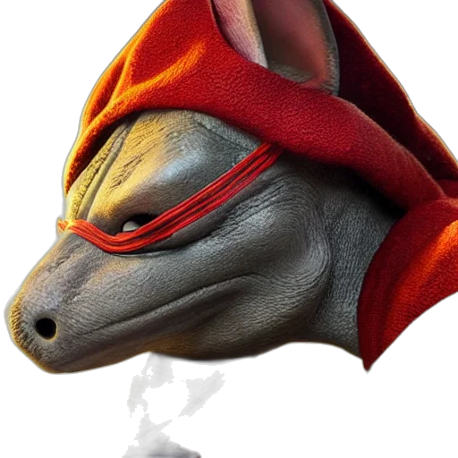 dragon, mask, staff, animal transparent PNG cut-out