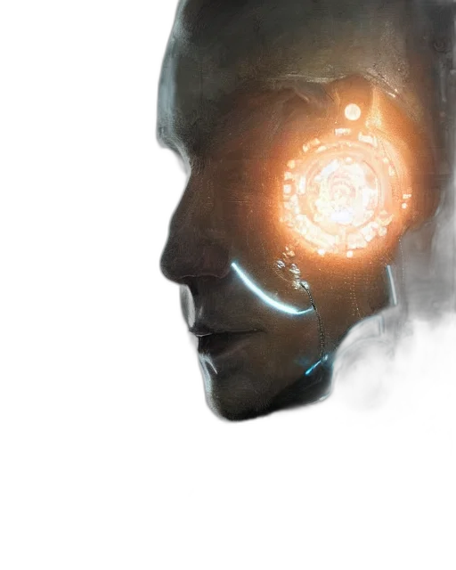 robot, face, mask, creature transparent PNG cut-out