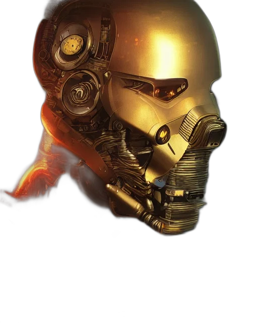robot, mask, weapon, face transparent PNG cut-out