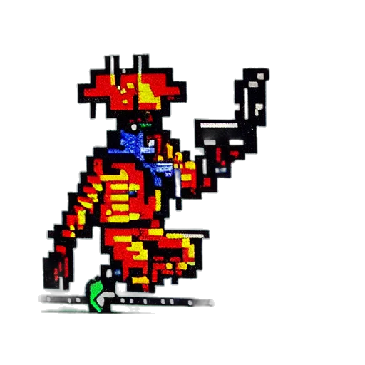 robot, dragon, staff, weapon transparent PNG cut-out